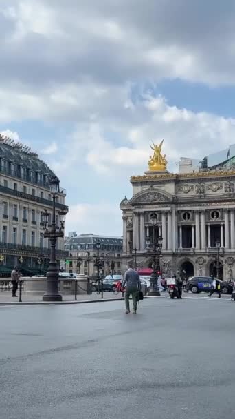 Opera Garnier Paříži Národní Hudební Akademie Pařížská Opera Grand Opera — Stock video