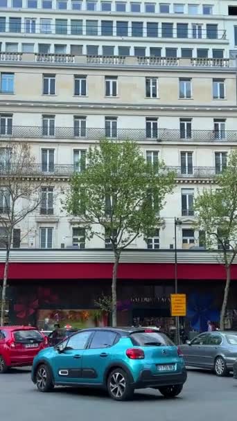 Galeries Lafayette Brand Store Main Street Paris Αρωματικά Καλλυντικά Πιο — Αρχείο Βίντεο