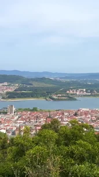 Diözesanheiligtum Viana Castelo Portugal Siehe Die Stadt Viana Castelo — Stockvideo