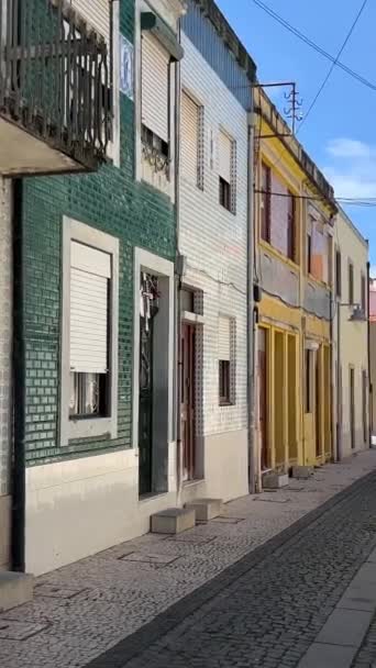 Povoa Varzim Město Portugalsku Jeho Ulice Příroda 2023 Vysoce Kvalitní — Stock video