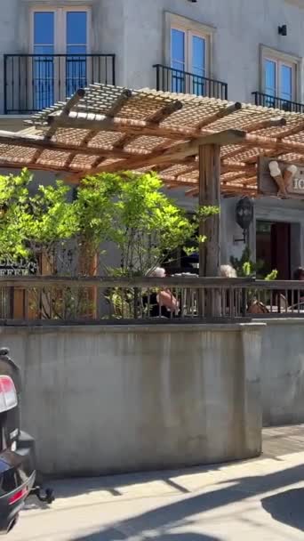 Кози Базарі Кумбс Проживають Люди Протягом Вихідних Приходять Гойдалки Їдять — стокове відео