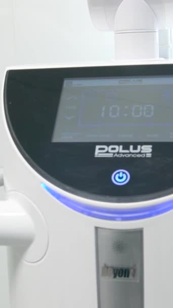 Poluse Advanced Whitening System Dental Laser Whitening Device Eye Apparatus — Stock Video