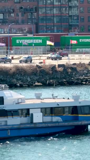 Comment Traverser Autre Côté Vancouver Sea Bass Sea Bus Naviguant — Video