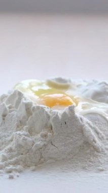 eggs in flour at beginning there were 2 three fell everything spilled and went beyond boundaries analogy with family life if one leaves family for another, someone will come they will leave together