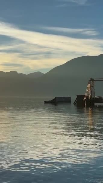 Sonbaharda Porteau Cove Provincial Park British Columbia Kanada Yüksek Kaliteli — Stok video