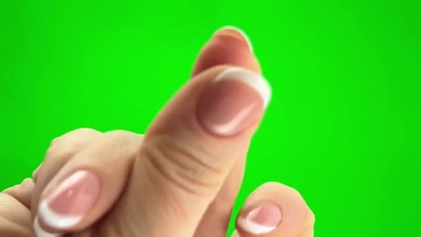 Snap Your Fingers Close Hand Snapping His Finger Doing Hand — Stockvideo