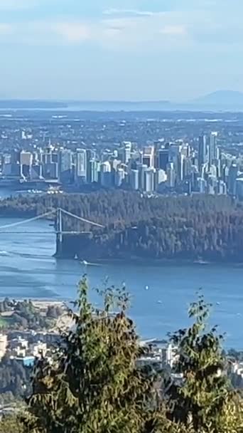 Cypress Mountain Southern Portion Cypress Provincial Park Which Operates British — Stock Video