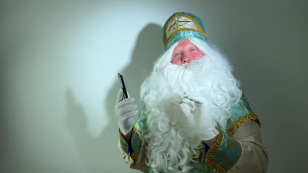 Lanınıza Ihtiyacımız Var Aziz Niklas Çocukları Ziyaret Etmesini Bekliyoruz Noel — Stok video