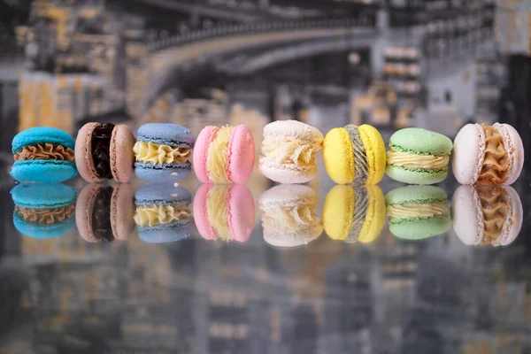This is a picture of food styling using macaron. High quality photo