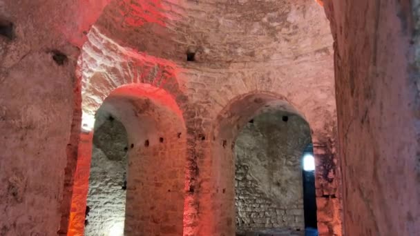 포르토 팔레르모의 테펠렌스키의 베네치아 요새의 폐허에 파샤는 오스만 제국에서 잔인한 — 비디오