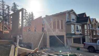 Barrie, Ontario, Kanada Barrie Ontario Kanada 'daki EF-2 hortumundan kaynaklanan hasar ve tahribat. Yüksek kalite 4k görüntü