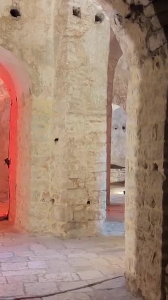 Festung Von Porto Palermo Ali Pascha Von Tepelensky Der Auf — Stockvideo