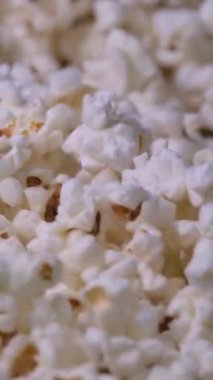 Karamel aromalı, patlamış mısır aromalı patlamış mısır. Yüksek kalite 4k görüntü