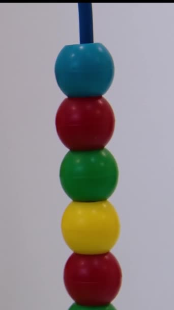 Criança Jogando Bolas Coloridas Playground Imagens Fullhd Alta Qualidade — Vídeo de Stock