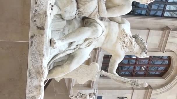 Paris Frankreich Diese Allegorische Skulpturengruppe War Eine Von Jenen Die — Stockvideo