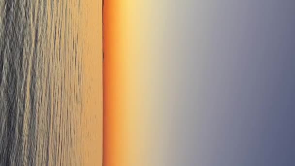 Sunset Ocean Calmness Silence Lake Sea Resting Trailers Shore Bright — Stock Video