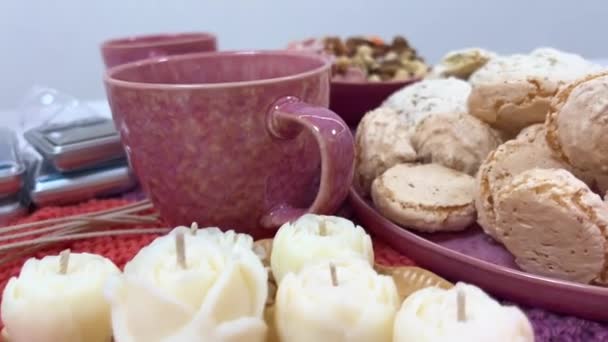 왁스와 코코넛 코코아 마스터 클래스 마사지 촛불을 만들기 아로마 상자에 — 비디오