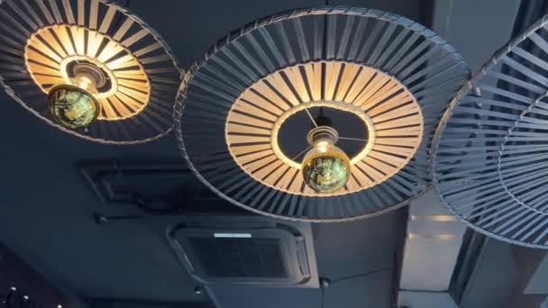 Современная Офисная Лампа Выключена Высококачественные Кадры — стоковое видео