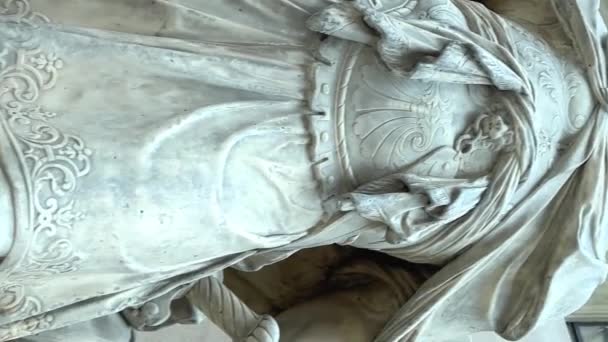 Socha Francie Sebastian Slodz Antverpy Paříž Hannibal Hannibal Marble Velký — Stock video
