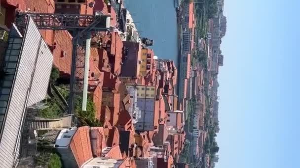 Porto Portogallo Immagine Panoramica Porto Portogallo Con Famoso Ponte Luis — Video Stock