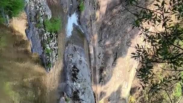 Cascade Est Appelée Cascata Pincho Cascata Ferida Son Sur Rivière — Video