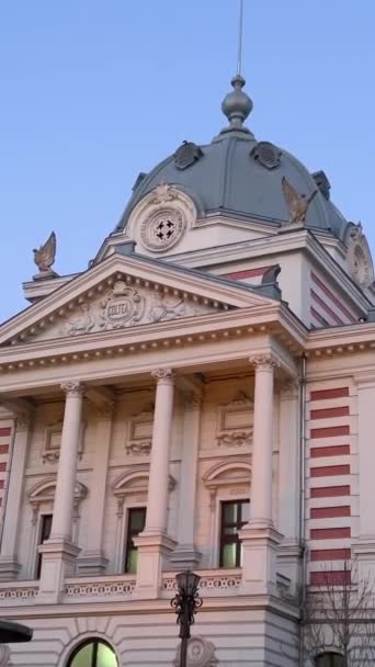 Будівля Старому Стилі Лікарня Кольте Кольте Архітектурний Комплекс Бухарест Румунія — стокове відео