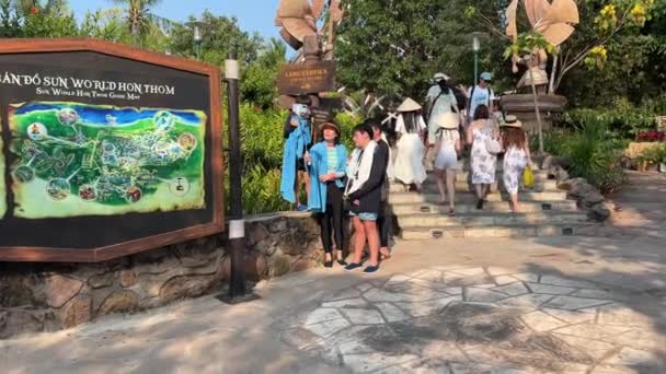 Amusement Park Water Park Amusement Park Phu Quoc Island Largest — Stock Video