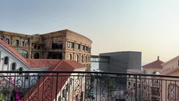 フーコック島のサンセットタウン ベトナム 急速に開発されたヨーロッパの都市コピー 驚くべき未来のリゾート キエンザン州 美しい最新の建物 — ストック動画