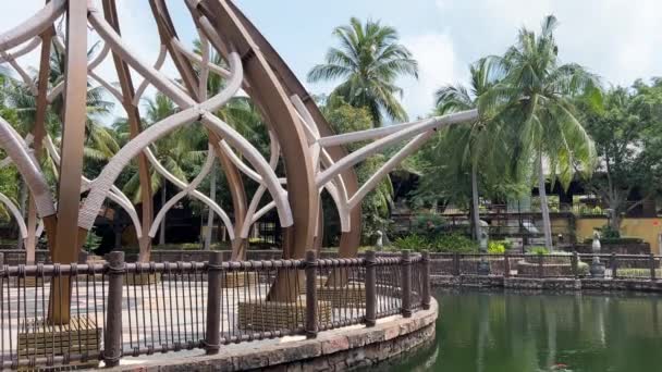 Пху Куок Phu Quoc Вьетнамский Парк Развлечений Water Park Amusement — стоковое видео