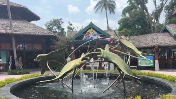 Phu Quoc Parque Atracciones Vietnam Parque Acuático Parque Atracciones Isla — Vídeo de stock