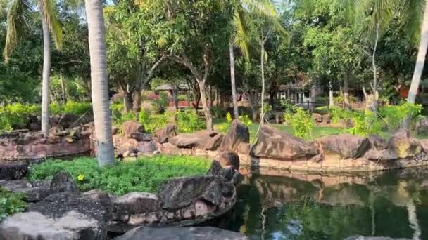 Пху Куок Phu Quoc Вьетнамский Парк Развлечений Water Park Amusement — стоковое видео