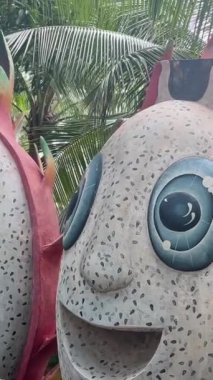 Phu Quoc, Vietnam eğlence parkı Water Park Lunaparkı Phu Quoc Adası, Güney Vietnam, Güneydoğu Asya 'daki en büyük ve en modern eğlence parkı. Teleferiğe bin.