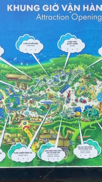 Phu Quoc Taman Hiburan Vietnam Water Park Amusement Park Pulau — Stok Video