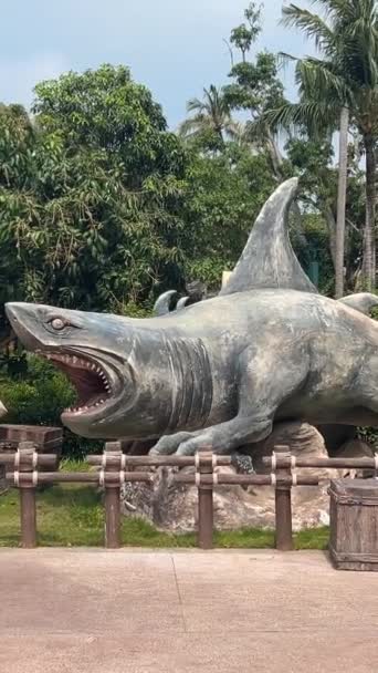 Пху Куок Phu Quoc Вьетнамский Парк Развлечений Water Park Amusement — стоковое видео