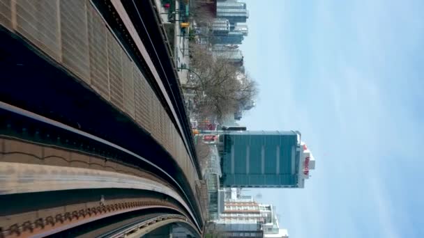 Skytrain Bridge New Westminster Surrey Greater Vancouver British Columbia Canada — 비디오