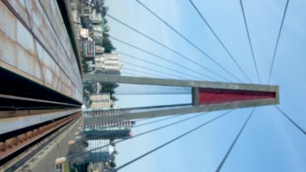 Ванкуверский Мост Браунсвилл Суррей Канада Высококачественные Кадры — стоковое видео