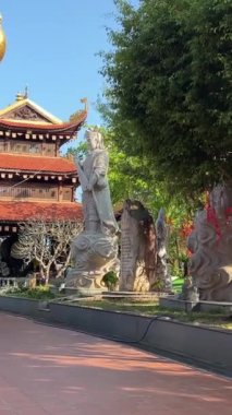 Ho Quoc Pagoda, Phu Quoc 'ta. Ho Quoc Pagoda Budist Tapınağı, Phu Quoc Adası, Vietnam, Hindiçin, Güneydoğu Asya, Asya