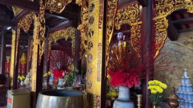 Ho Quoc Pagoda, Phu Quoc 'ta. Ho Quoc Pagoda Budist Tapınağı, Phu Quoc Adası, Vietnam, Hindiçin, Güneydoğu Asya, Asya