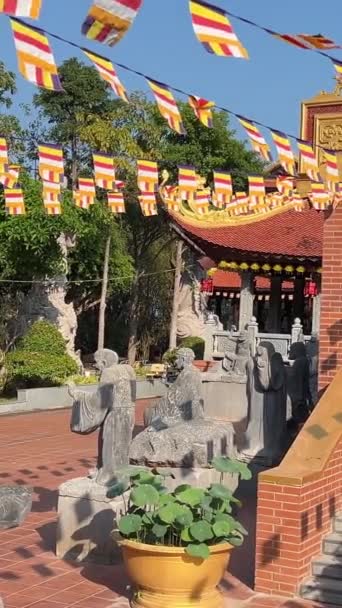 フーコック パゴダ フックパゴダ仏教寺院 フーコック島 ベトナム インドシナ 東南アジア アジア — ストック動画