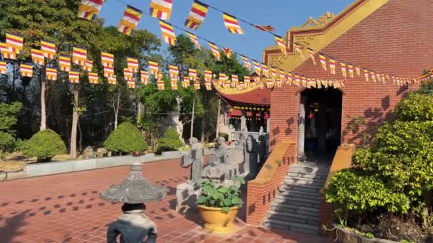 Quoc Pagoda Phu Quocu Quoc Pagoda Buddhistický Chrám Ostrov Phu — Stock video