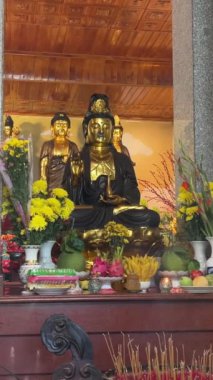 Ho Quoc Pagoda, Phu Quoc 'ta. Ho Quoc Pagoda Budist Tapınağı, Phu Quoc Adası, Vietnam, Hindiçin, Güneydoğu Asya, Asya