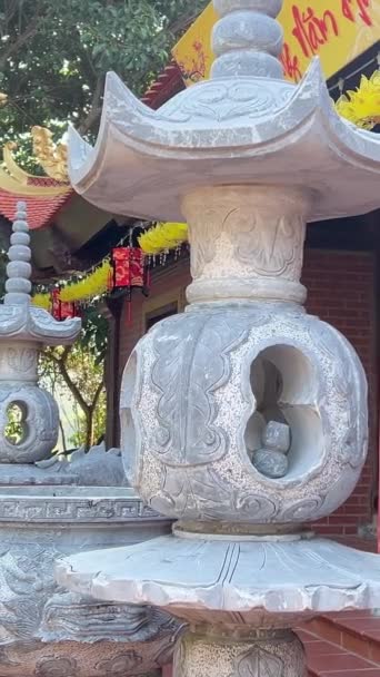 Pagoda Quoc Phu Quoc Templo Buddhist Pagoda Quoc Isla Phu — Vídeos de Stock