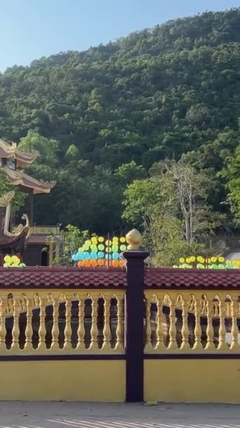 フーコック パゴダ フックパゴダ仏教寺院 フーコック島 ベトナム インドシナ 東南アジア アジア — ストック動画