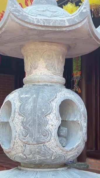 位于Phu Quoc的Ho Quoc塔 Quoc Pagoda佛教寺庙 Phu Quoc岛 印度支那 东南亚 — 图库视频影像