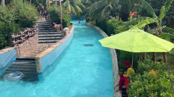 Phu Quoc Vietnam 유원지 Water Park 유원지 Phu Quoc Island — 비디오