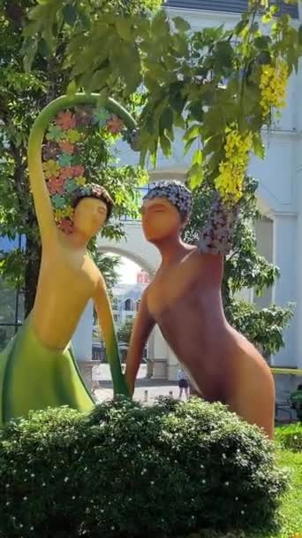 Єтнам Великий Світ Фукуок Скульптури Водоспадів Фонтанів Знаменитий Розважально Розважальний — стокове відео