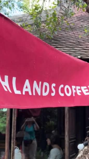 Highlands Coffee Vietnamský Řetězec Kaváren Výrobce Distributor Kávových Výrobků Založených — Stock video