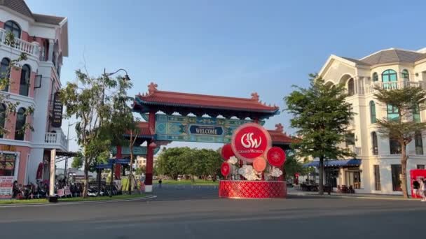 Βιετνάμ Phu Quoc Island Grand World Festival Άνθρωποι Ντυμένοι Καλά — Αρχείο Βίντεο