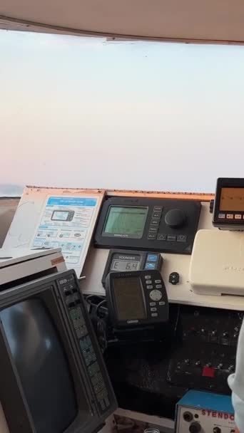 Cruzar Isla Corfú Desde Albania Ciudad Saranta Cohete Ferry Viaje — Vídeo de stock