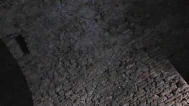 Güney Arnavutluk 'un Cirokaster kenti. Eski Şehir, UNESCO 'nun Dünya Mirası Bölgesi' dir. Mimari Binaların Kapanışı.